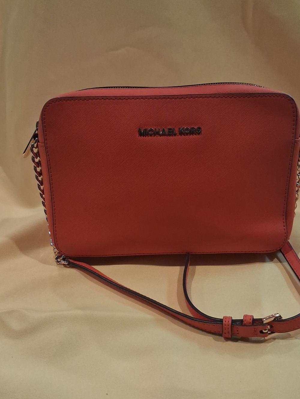 Michael Kors Orange Crossbody Camera Bag